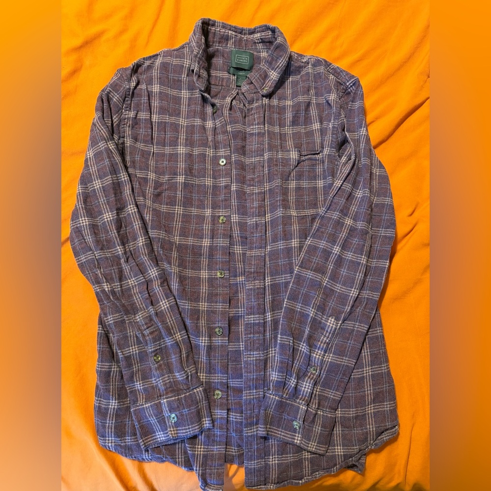 14th & Union Men's Purple Checkered Shirt
